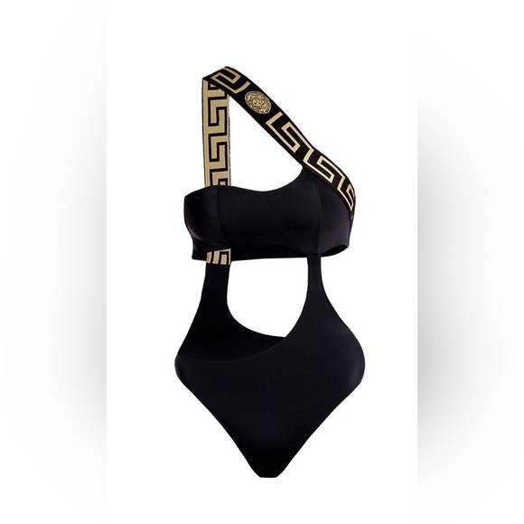 Versace Swim Versace Greca Cutout Swimsuit Poshmark